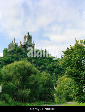 Reichsburg Cochem sur la Moselle à l'Allemagne Banque D'Images