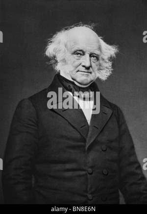 Photo Portrait circa 1850s de Martin Van Buren (1782 - 1862) - le huitième président des États-Unis (1837 - 1841). Banque D'Images