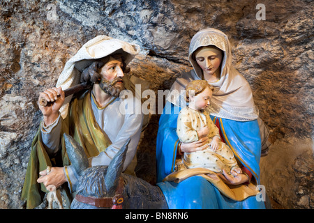 Le vol de Joseph, Marie et Jésus en Egypte, Grotte du lait Banque D'Images