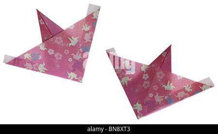 Oiseaux origami colorées ou des avions. Banque D'Images