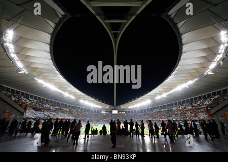 L'INTÉRIEUR DU STADE DE DURBAN ALLEMAGNE / ESPAGNE STADE DE DURBAN DURBAN, AFRIQUE DU SUD 07 Juillet 2010 Banque D'Images