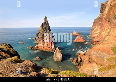 Côte Est de l'île de Madère - Ponta de Sao Lourenco - paysage Banque D'Images