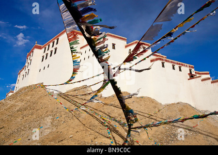 Shigatse Dzong à Shigatse, Tibet Banque D'Images