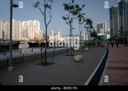 Tour éolienne par Ap Lei Chau Hong Kong Aberdeen Park Banque D'Images