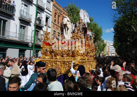 Semana Santa (Semaine Sainte), Séville, Séville, Andalousie, province de l'Espagne, l'Europe de l'Ouest. Banque D'Images