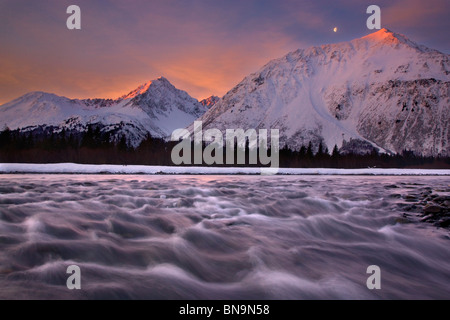 Resurrection River, Seward, Alaska. Banque D'Images