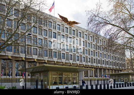 US Embassy, Londres, le lundi 12 avril 2010. Banque D'Images