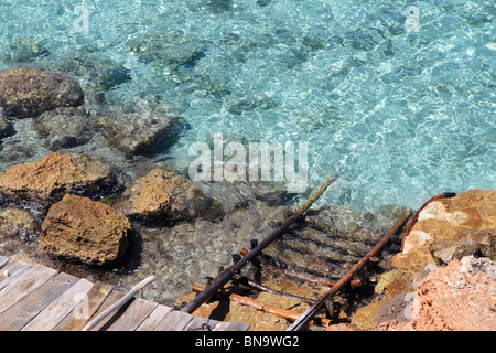 Cala Saona Formentera Baléares belle plage méditerranée Banque D'Images