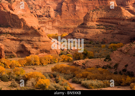 Avis de Canyon de Chelly, Arizona. Banque D'Images