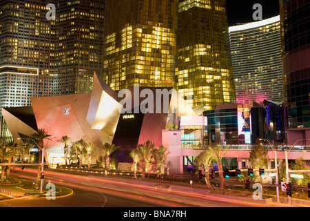 Détail des cristaux au centre de la ville, Las Vegas, Nevada. Banque D'Images