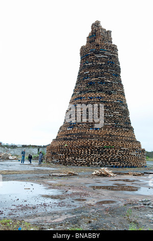 Onzième nuit Bonfire, Newtownards 2010 Banque D'Images