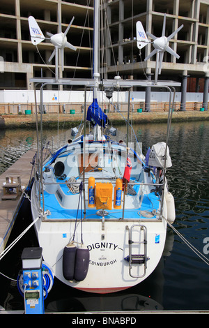 Ipswich Haven Marina est le 250-installation d'amarrage situé dans le bassin à flot dans le port d'Ipswich. Banque D'Images