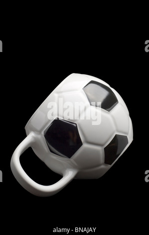 Mug football Banque D'Images