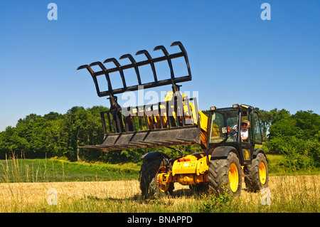 JCB 531-70 Agri télescopique agricole - France. Banque D'Images