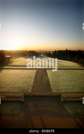 Heythrop Park Golf Course, Chipping Norton, Oxford. Voir au lever du soleil. Banque D'Images