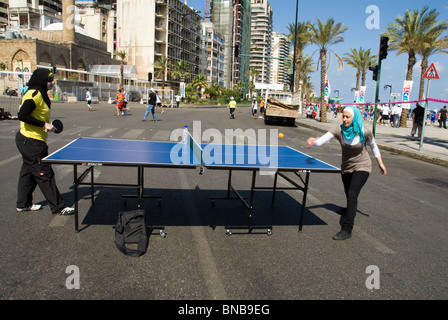 Journée olympique 2010 Beirut Liban Banque D'Images