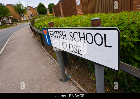 L'ÉCOLE BRITANNIQUE FERMER ensemble immobilier construit sur le site de l'école britannique Talywain Torfaen South Wales UK Banque D'Images