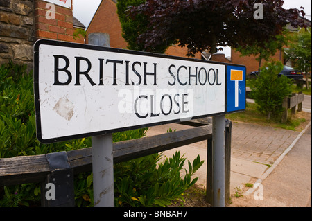 L'ÉCOLE BRITANNIQUE FERMER ensemble immobilier construit sur le site de l'école britannique Talywain Torfaen South Wales UK Banque D'Images