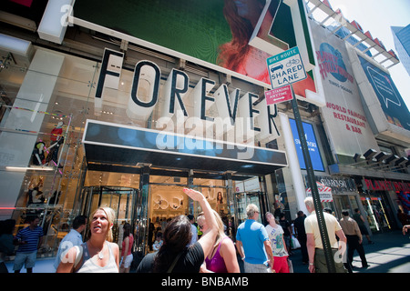 Le Forever 21 store à Times Square à New York