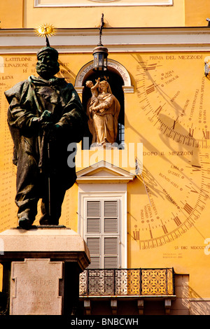 Statue de Giuseppe Garibaldi à Piazza Garibaldi, Parma Emilia-Romagna Italie Banque D'Images