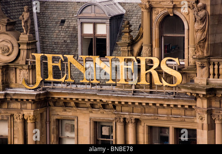 Jenners Signe, Édimbourg, Écosse Banque D'Images