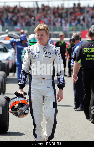 L'équipe de Nico Hülkenberg Williams lors du British Grand Prix de Formule 1, Silverstone, 11.7.2010 Banque D'Images