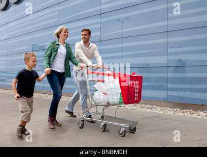 Shopping famille Banque D'Images