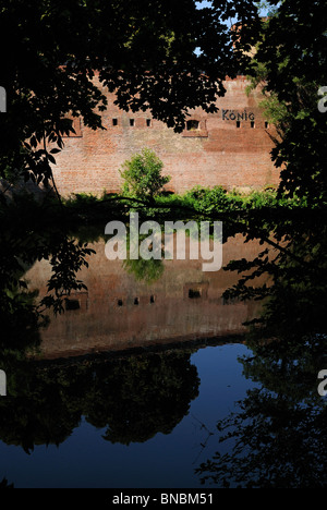 Citadelle de Spandau, Bastion Koenig et Moat, forteresse Renaissance, Spandau, Berlin, Germany, Europe Banque D'Images