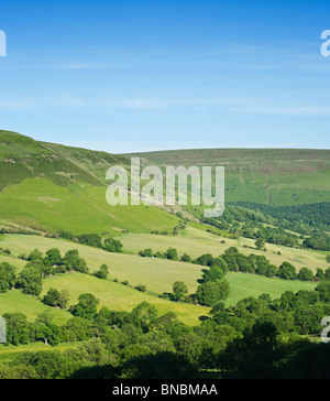 Au sud de la partie nord de Vale of Ewyas de près de col de l'Évangile, le parc national des Brecon Beacons, Powys, Wales Banque D'Images