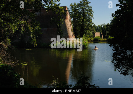 Citadelle de Spandau, Bastion Koenig et Moat, forteresse Renaissance, Spandau, Berlin, Germany, Europe Banque D'Images