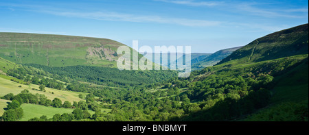 Au sud de la partie nord de Vale of Ewyas de près de col de l'Évangile, le parc national des Brecon Beacons, Powys, Wales Banque D'Images