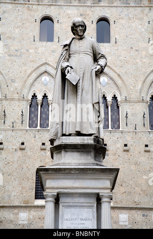 Sienne - vue d'Salusto Bandini pour palazzo Salimbeni Banque D'Images