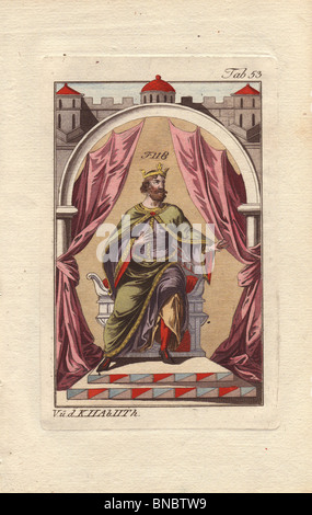 Robes de cérémonie en Norman King. Banque D'Images