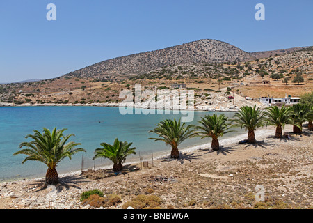 Plage de Panormos, île de Naxos, Cyclades, Mer Égée, Grèce Banque D'Images