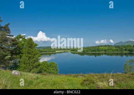 Ardinning le loch et les collines de Campsie nr Blanefield District Stirling en Écosse Banque D'Images