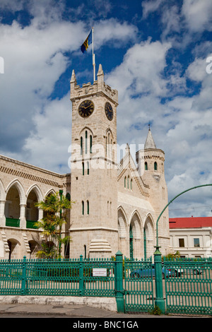 Les édifices du parlement à Bridgetown, Barbade, Antilles. Banque D'Images
