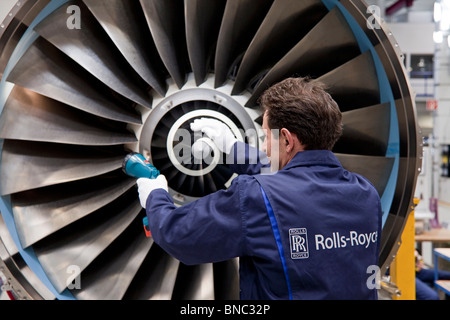Rolls-Royce site de production des unités de propulsion des avions en Allemagne Banque D'Images