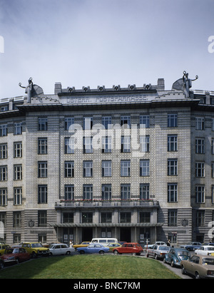 Le bureau de poste d'épargne, Ostpostsparkasse, Vienne, Autriche. 1904-6 par Otto Wagner Exterior Banque D'Images