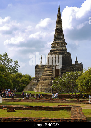 Stupa à Ayuthaya, Thaïlande Banque D'Images