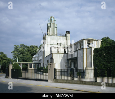 Le palais Stoclet Bruxelles, Belgique, conçu par Josef Hoffmann (Sécession Vienne architecte designer)1905-11. Banque D'Images