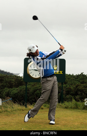 Ignacio Garrido au British Open de golf à St Andrews, Scotland, UK - Juillet 2010 Banque D'Images