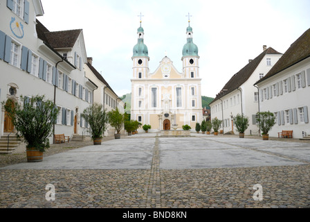 Cathédrale et Domplatz, Arlesheim, Suisse Banque D'Images