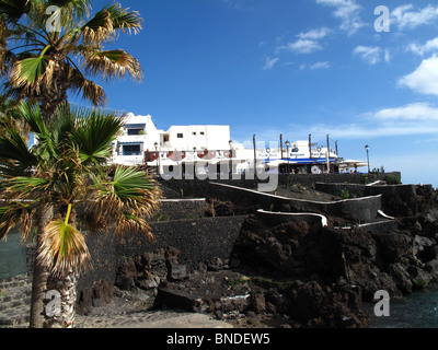 Vieille ville de Puerto Del Carmen Lanzarote Banque D'Images