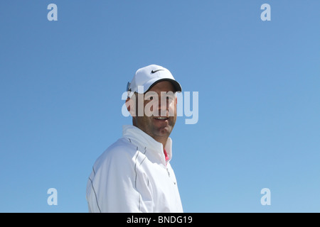 Cameron Percy un concurrent au British Open de golf de championnat, Old Course, St Andrews, Fife, Scotland, UK Banque D'Images