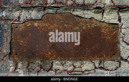Résumé rusty metal grunge background Banque D'Images