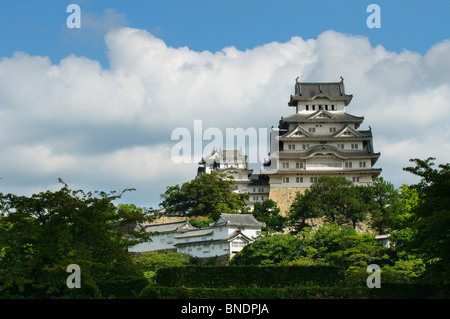 Château de Himeji, préfecture de Hyogo, région du Kansai, l'île de Honshu, Japon Banque D'Images