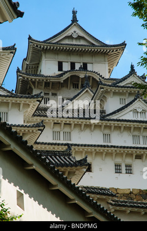 Château de Himeji, préfecture de Hyogo, région du Kansai, l'île de Honshu, Japon Banque D'Images