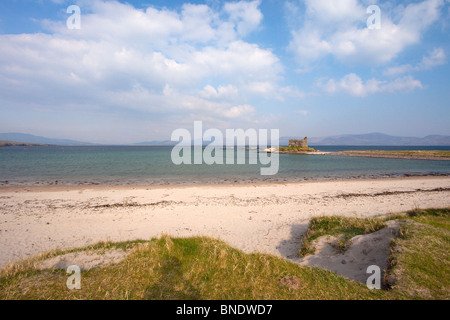 Plage de Ballinskelligs Kerry Comté de soleil du printemps en République d'Irlande Eire Europe Banque D'Images