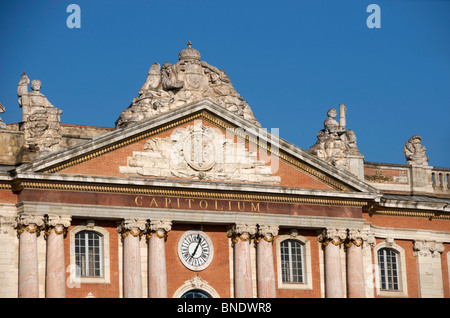 Capitole de Toulouse / la ville située sur la Place du Capitole, Toulouse, Midi Pyrénées, France Banque D'Images