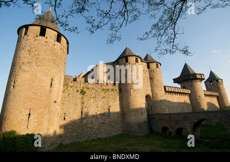 Le château de Carcassonne. Aude.France Banque D'Images
